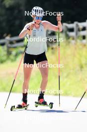 06.08.2024, Lenzerheide, Switzerland (SUI): Amy Baserga (SUI) - Biathlon summer training, Lenzerheide (SUI). www.nordicfocus.com. © Manzoni/NordicFocus. Every downloaded picture is fee-liable.