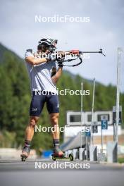 26.08.2024, Martell, Italy (ITA): Tommaso Giacomel (ITA) - Biathlon summer training, Martell (ITA). www.nordicfocus.com. © Vanzetta/NordicFocus. Every downloaded picture is fee-liable.