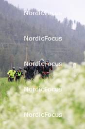 21.05.2024, Lenzerheide, Switzerland (SUI): Lea Meier (SUI), Niklas Hartweg (SUI), Joscha Burkhalter (SUI), Yanis Keller (SUI), Elisa Gasparin (SUI), Aita Gasparin (SUI), Matthias Riebli (SUI), (l-r) - Biathlon summer training, Lenzerheide (SUI). www.nordicfocus.com. © Manzoni/NordicFocus. Every downloaded picture is fee-liable.