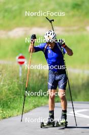 15.07.2024, Lenzerheide, Switzerland (SUI): Vaclav Cervenka (USA) - Biathlon summer training, Lenzerheide (SUI). www.nordicfocus.com. © Manzoni/NordicFocus. Every downloaded picture is fee-liable.