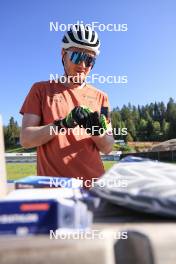 06.08.2024, Lenzerheide, Switzerland (SUI): Sebastian Stalder (SUI) - Biathlon summer training, Lenzerheide (SUI). www.nordicfocus.com. © Manzoni/NordicFocus. Every downloaded picture is fee-liable.