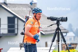 06.06.2024, Lavaze, Italy (ITA): Viktor Brandt (SWE) - Biathlon summer training, Lavaze (ITA). www.nordicfocus.com. © Barbieri/NordicFocus. Every downloaded picture is fee-liable.