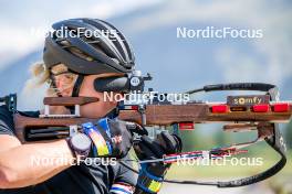 28.08.2024, Bessans, France (FRA): Sophie Chauveau (FRA) - Biathlon summer training, Bessans (FRA). www.nordicfocus.com. © Authamayou/NordicFocus. Every downloaded picture is fee-liable.