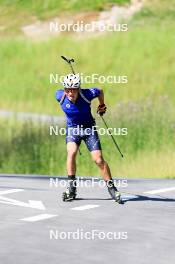 15.07.2024, Lenzerheide, Switzerland (SUI): Vaclav Cervenka (USA) - Biathlon summer training, Lenzerheide (SUI). www.nordicfocus.com. © Manzoni/NordicFocus. Every downloaded picture is fee-liable.