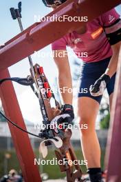 06.08.2024, Lavaze, Italy (ITA): Kristina Oberthaler (AUT) - Biathlon summer training, Lavaze (ITA). www.nordicfocus.com. © Barbieri/NordicFocus. Every downloaded picture is fee-liable.