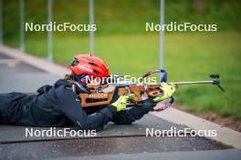 27.09.2024, Lavaze, Italy (ITA): Lisa Vittozzi (ITA) - Biathlon summer training, Lavaze (ITA). www.nordicfocus.com. © Barbieri/NordicFocus. Every downloaded picture is fee-liable.