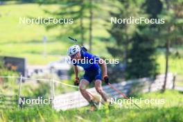 18.07.2024, Lenzerheide, Switzerland (SUI): Maxime Germain (USA) - Biathlon summer training, Lenzerheide (SUI). www.nordicfocus.com. © Manzoni/NordicFocus. Every downloaded picture is fee-liable.