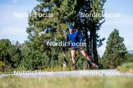 05.09.2024, Font-Romeu, France (FRA): Anton Ivarsson (SWE) - Biathlon summer training, Font-Romeu (FRA). www.nordicfocus.com. © Authamayou/NordicFocus. Every downloaded picture is fee-liable.