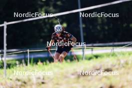 15.07.2024, Lenzerheide, Switzerland (SUI): Maxime Germain (USA) - Biathlon summer training, Lenzerheide (SUI). www.nordicfocus.com. © Manzoni/NordicFocus. Every downloaded picture is fee-liable.