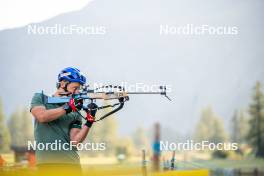 28.08.2024, Bessans, France (FRA): Oscar Lombardot (FRA) - Biathlon summer training, Bessans (FRA). www.nordicfocus.com. © Authamayou/NordicFocus. Every downloaded picture is fee-liable.