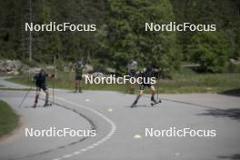 18.06.2024, Correncon-en-Vercors, France (FRA): Emilien Claude (FRA), Valentin Lejeune (FRA), (l-r) - Biathlon summer training, Correncon-en-Vercors (FRA). www.nordicfocus.com. © Joly/NordicFocus. Every downloaded picture is fee-liable.