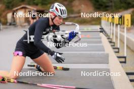 13.10.2024, Ramsau am Dachstein, Austria (AUT): Amy Baserga (SUI) - Biathlon summer training, Ramsau am Dachstein (AUT). www.nordicfocus.com. © Manzoni/NordicFocus. Every downloaded picture is fee-liable.