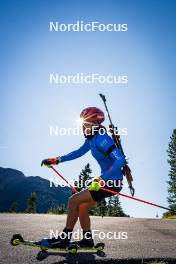 29.09.2024, Lavaze, Italy (ITA): Lisa Vittozzi (ITA) - Biathlon summer training, Lavaze (ITA). www.nordicfocus.com. © Barbieri/NordicFocus. Every downloaded picture is fee-liable.