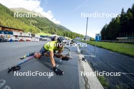 27.08.2024, Martell, Italy (ITA): Elia Zeni (ITA) - Biathlon summer training, Martell (ITA). www.nordicfocus.com. © Vanzetta/NordicFocus. Every downloaded picture is fee-liable.