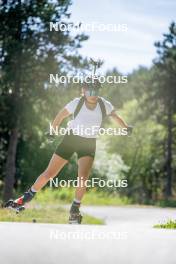 17.08.2024, Font-Romeu, France (FRA): Lou-Anne Dupont Ballet-Baz (FRA) - Biathlon summer training, Font-Romeu (FRA). www.nordicfocus.com. © Authamayou/NordicFocus. Every downloaded picture is fee-liable.