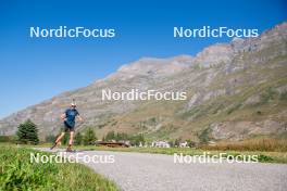 29.08.2024, Bessans, France (FRA): Ambroise Meunier (FRA) - Biathlon summer training, Bessans (FRA). www.nordicfocus.com. © Authamayou/NordicFocus. Every downloaded picture is fee-liable.