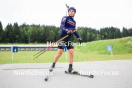 02.07.2024, Premanon, France (FRA): Oscar Lombardot (FRA) - Biathlon summer training, Premanon (FRA). www.nordicfocus.com. © Manzoni/NordicFocus. Every downloaded picture is fee-liable.