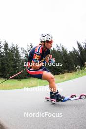 04.09.2024, Lenzerheide, Switzerland (SUI): Ingrid Landmark Tandrevold (NOR) - Biathlon summer training, Lenzerheide (SUI). www.nordicfocus.com. © Manzoni/NordicFocus. Every downloaded picture is fee-liable.