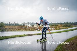 27.09.2024, Lavaze, Italy (ITA): Lukas Hofer (ITA) - Biathlon summer training, Lavaze (ITA). www.nordicfocus.com. © Barbieri/NordicFocus. Every downloaded picture is fee-liable.