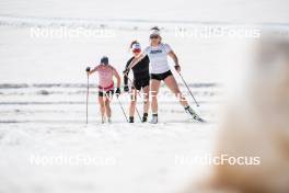 19.06.2024, Tignes, France (FRA): Flora Dolci (FRA), Lou Jeanmonnot (FRA), (l-r) - Biathlon summer training, Tignes (FRA). www.nordicfocus.com. © Authamayou/NordicFocus. Every downloaded picture is fee-liable.