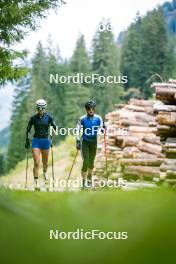 30.09.2024, Lavaze, Italy (ITA): Hannah Auchentaller (ITA), Sara Scattolo (ITA), (l-r) - Biathlon summer training, Lavaze (ITA). www.nordicfocus.com. © Barbieri/NordicFocus. Every downloaded picture is fee-liable.