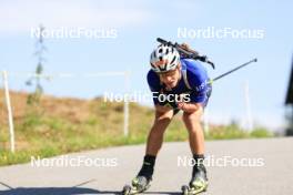 15.07.2024, Lenzerheide, Switzerland (SUI): Vaclav Cervenka (USA) - Biathlon summer training, Lenzerheide (SUI). www.nordicfocus.com. © Manzoni/NordicFocus. Every downloaded picture is fee-liable.