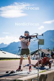 27.06.2024, Lavaze, Italy (ITA): Sivert Guttorm Bakken (NOR) - Biathlon summer training, Lavaze (ITA). www.nordicfocus.com. © Barbieri/NordicFocus. Every downloaded picture is fee-liable.