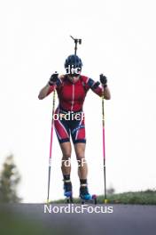 22.10.2024, Lavaze, Italy (ITA): Juni Arnekleiv (NOR) - Biathlon summer training, Lavaze (ITA). www.nordicfocus.com. © Vanzetta/NordicFocus. Every downloaded picture is fee-liable.