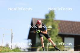 15.07.2024, Lenzerheide, Switzerland (SUI): Jeremy Finello (SUI) - Biathlon summer training, Lenzerheide (SUI). www.nordicfocus.com. © Manzoni/NordicFocus. Every downloaded picture is fee-liable.