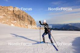 14.10.2024, Ramsau am Dachstein, Austria (AUT): Jeanne Richard (FRA) - Biathlon summer training, Dachsteinglacier, Ramsau am Dachstein (AUT). www.nordicfocus.com. © Manzoni/NordicFocus. Every downloaded picture is fee-liable.