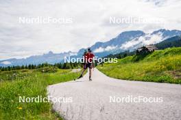 27.06.2024, Lavaze, Italy (ITA): Johannes Dale-Skjevdal (NOR) - Biathlon summer training, Lavaze (ITA). www.nordicfocus.com. © Barbieri/NordicFocus. Every downloaded picture is fee-liable.