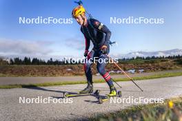 22.10.2024, Lavaze, Italy (ITA): Johannes Thingnes Boe (NOR) - Biathlon summer training, Lavaze (ITA). www.nordicfocus.com. © Vanzetta/NordicFocus. Every downloaded picture is fee-liable.