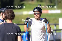 06.08.2024, Lenzerheide, Switzerland (SUI): Joscha Burkhalter (SUI) - Biathlon summer training, Lenzerheide (SUI). www.nordicfocus.com. © Manzoni/NordicFocus. Every downloaded picture is fee-liable.