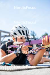 17.08.2024, Font-Romeu, France (FRA): Célia Henaff (FRA) - Biathlon summer training, Font-Romeu (FRA). www.nordicfocus.com. © Authamayou/NordicFocus. Every downloaded picture is fee-liable.