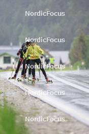 21.05.2024, Lenzerheide, Switzerland (SUI): Lea Meier (SUI), Elisa Gasparin (SUI), Lena Haecki-Gross (SUI), Lydia Hiernickel (SUI), (l-r) - Biathlon summer training, Lenzerheide (SUI). www.nordicfocus.com. © Manzoni/NordicFocus. Every downloaded picture is fee-liable.