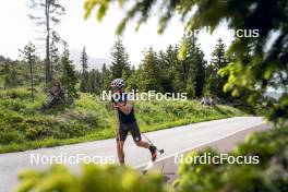 19.06.2024, Lavaze, Italy (ITA): Tommaso Giacomel (ITA) - Biathlon summer training, Lavaze (ITA). www.nordicfocus.com. © Vanzetta/NordicFocus. Every downloaded picture is fee-liable.