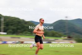 03.07.2024, Saint-Claude, France (FRA): Emilien Jacquelin (FRA) - Biathlon summer training, Premanon (FRA). www.nordicfocus.com. © Manzoni/NordicFocus. Every downloaded picture is fee-liable.