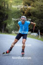 27.08.2024, Martell, Italy (ITA): Giacomel Tommaso (ITA) - Biathlon summer training, Martell (ITA). www.nordicfocus.com. © Vanzetta/NordicFocus. Every downloaded picture is fee-liable.