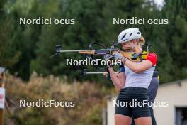 20.09.2024, Font-Romeu, France (FRA): Maya Cloetens (BEL) - Biathlon summer training, Font-Romeu (FRA). www.nordicfocus.com. © Authamayou/NordicFocus. Every downloaded picture is fee-liable.