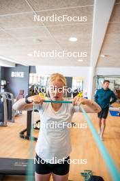 18.06.2024, Tignes, France (FRA): Sophie Chauveau (FRA) - Biathlon summer training, Tignes (FRA). www.nordicfocus.com. © Authamayou/NordicFocus. Every downloaded picture is fee-liable.