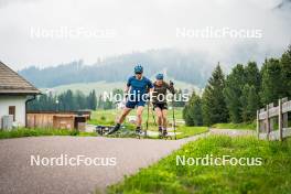 15.06.2024, Lavaze, Italy (ITA): Malte Stefansson (SWE), Anton Ivarsson (SWE), (l-r)  - Biathlon summer training, Lavaze (ITA). www.nordicfocus.com. © Barbieri/NordicFocus. Every downloaded picture is fee-liable.