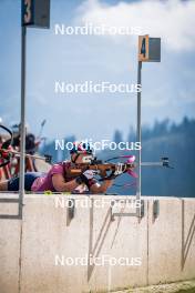 06.08.2024, Lavaze, Italy (ITA): Anna Gandler (AUT) - Biathlon summer training, Lavaze (ITA). www.nordicfocus.com. © Barbieri/NordicFocus. Every downloaded picture is fee-liable.