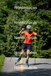 17.07.2024, Martell, Italy (ITA): Mirco Romanin (ITA) - Biathlon summer training, Martell (ITA). www.nordicfocus.com. © Barbieri/NordicFocus. Every downloaded picture is fee-liable.