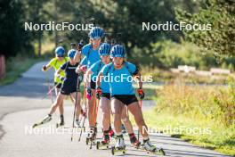 02.09.2024, Font-Romeu, France (FRA): +ha+, Anna Karin Heijdenberg (SWE), Anna Magnusson (SWE), (l-r) - Biathlon summer training, Font-Romeu (FRA). www.nordicfocus.com. © Authamayou/NordicFocus. Every downloaded picture is fee-liable.