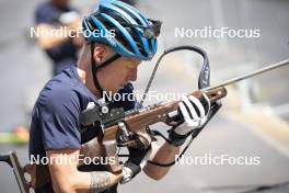 26.08.2024, Martell, Italy (ITA): Lukas Hofer (ITA) - Biathlon summer training, Martell (ITA). www.nordicfocus.com. © Vanzetta/NordicFocus. Every downloaded picture is fee-liable.