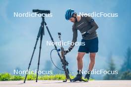 06.06.2024, Lavaze, Italy (ITA): Malte Stefansson (SWE) - Biathlon summer training, Lavaze (ITA). www.nordicfocus.com. © Barbieri/NordicFocus. Every downloaded picture is fee-liable.