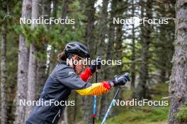 20.09.2024, Font-Romeu, France (FRA): Marine Debloem (BEL) - Biathlon summer training, Font-Romeu (FRA). www.nordicfocus.com. © Authamayou/NordicFocus. Every downloaded picture is fee-liable.