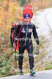 11.10.2024, Ramsau am Dachstein, Austria (AUT): Ruslan Tkalenko (UKR) - Biathlon summer training, Dachsteinglacier, Ramsau am Dachstein (AUT). www.nordicfocus.com. © Manzoni/NordicFocus. Every downloaded picture is fee-liable.