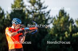 02.09.2024, Font-Romeu, France (FRA): Jesper Nelin (SWE) - Biathlon summer training, Font-Romeu (FRA). www.nordicfocus.com. © Authamayou/NordicFocus. Every downloaded picture is fee-liable.