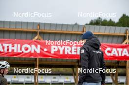 20.09.2024, Font-Romeu, France (FRA): Margit Soerensen (NOR), Coach Team Belgium - Biathlon summer training, Font-Romeu (FRA). www.nordicfocus.com. © Authamayou/NordicFocus. Every downloaded picture is fee-liable.